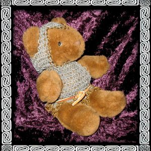 chain mail teddy bear